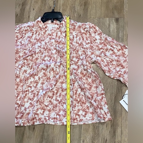 Treasure & Bond-Yoke Front Popover-Women's Size:Small-Color: Rust- Ivory-NEW!! - Picture 15 of 16